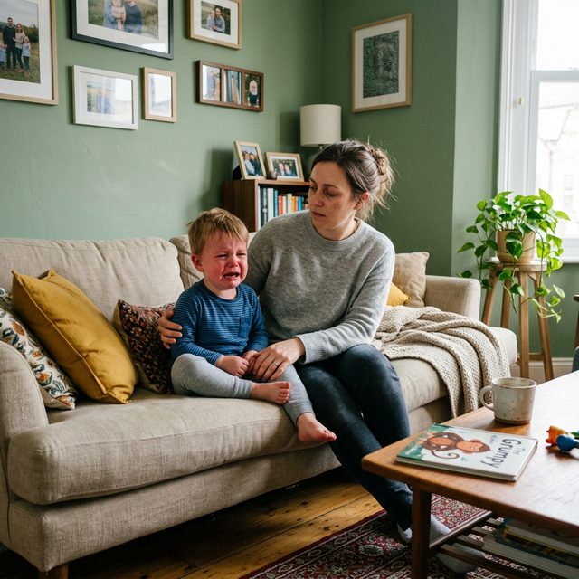 Zorlu anlar yaşayan anne ve çocuk - bu güvenli bağlanmanın bir yansımasıdır